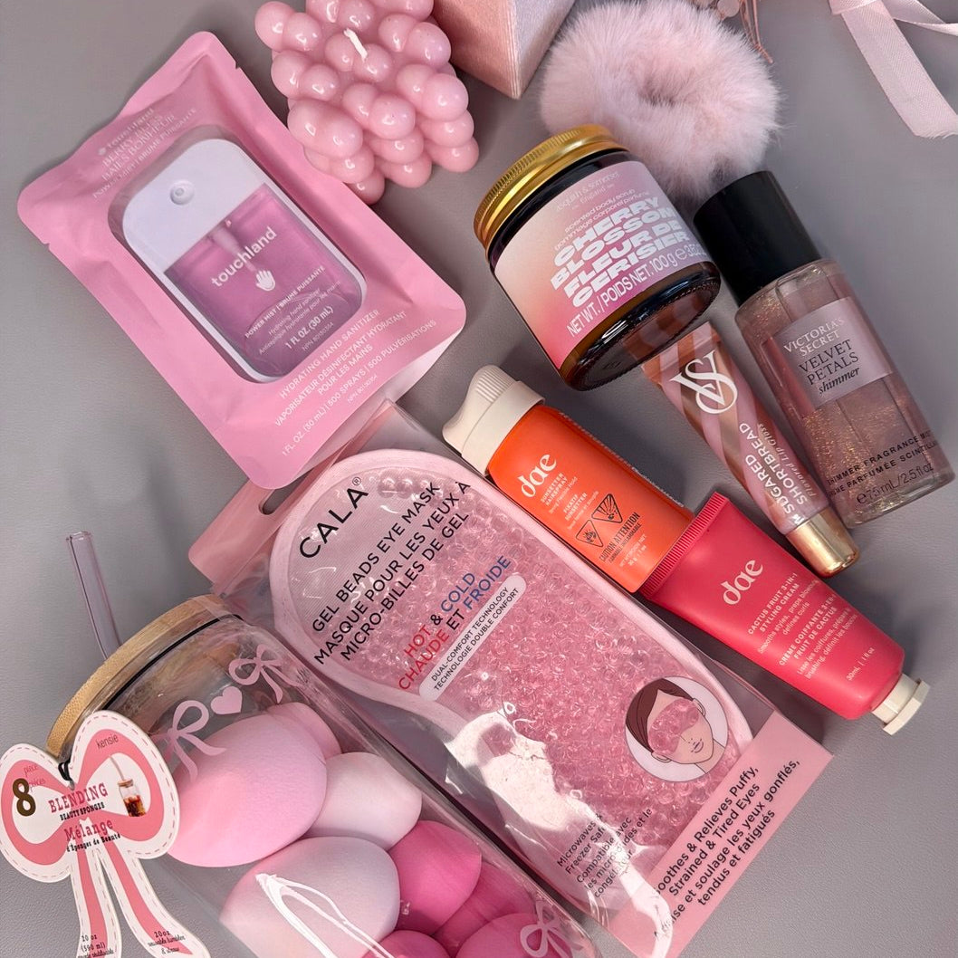 Luxury Self-Care Gift Basket | Heart Keepsake Box, Relaxation Pamper Set