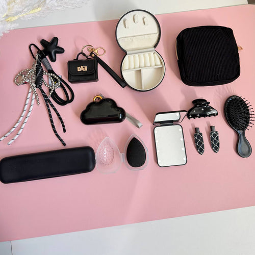 Black On-The-Go Essentials Set