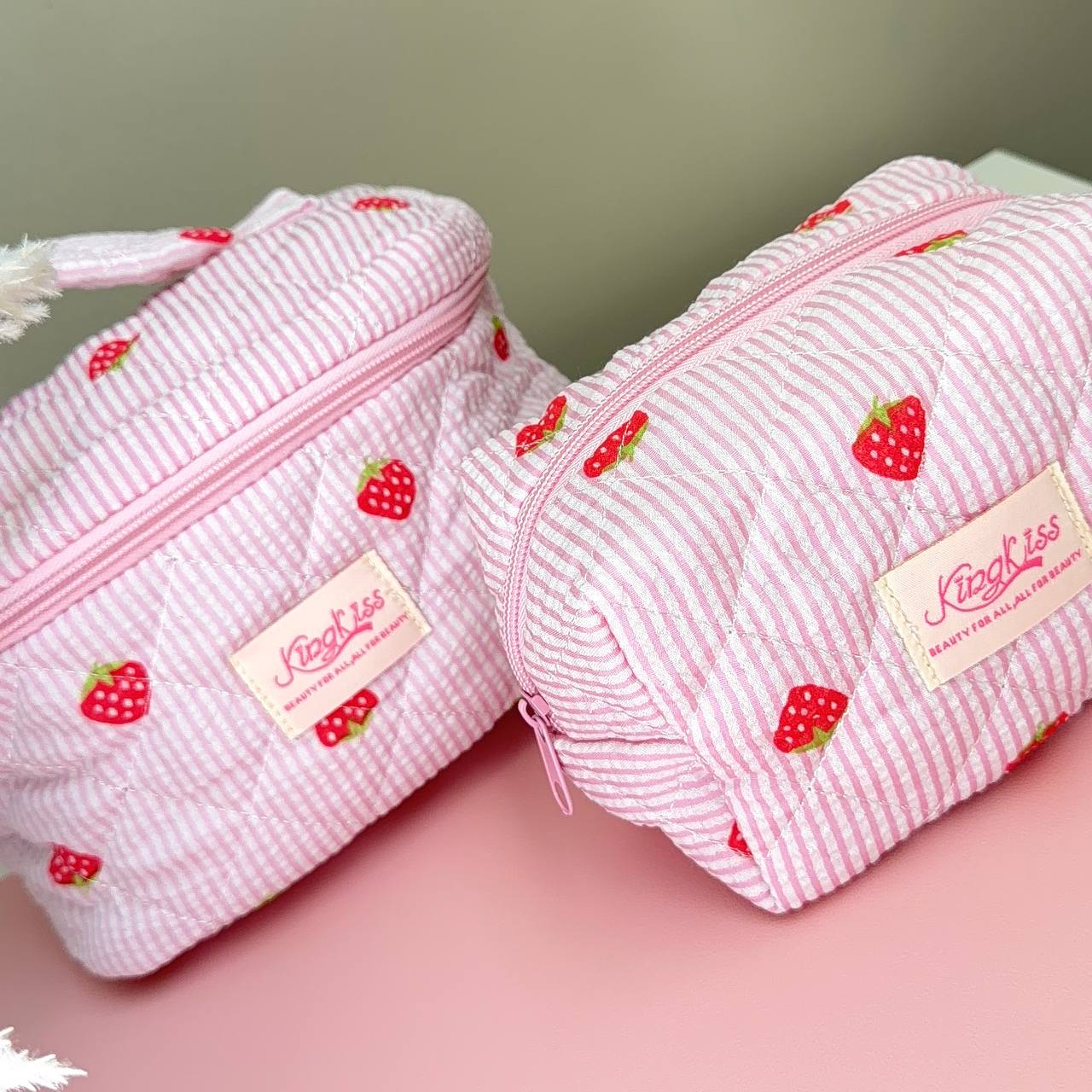 Strawberry Makeup Bag Set (2 pieces)