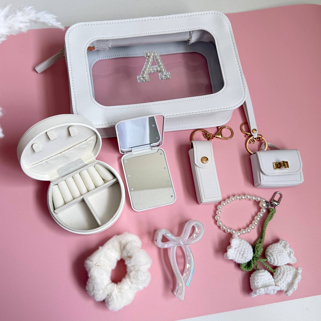 White Coquette Beauty Essentials Set