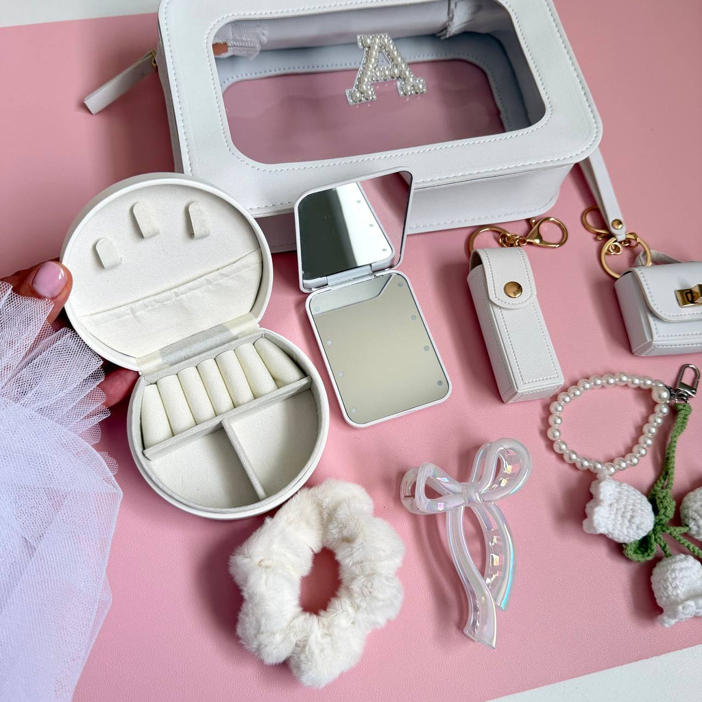 White Coquette Beauty Essentials Set